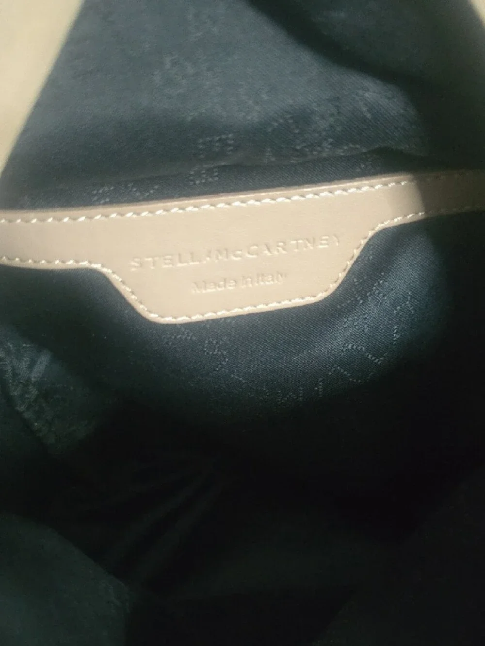Stella McCartney Beige Mini Backpack W/ Silver Chain Trim/Hardware (VERY GOOD)✨️